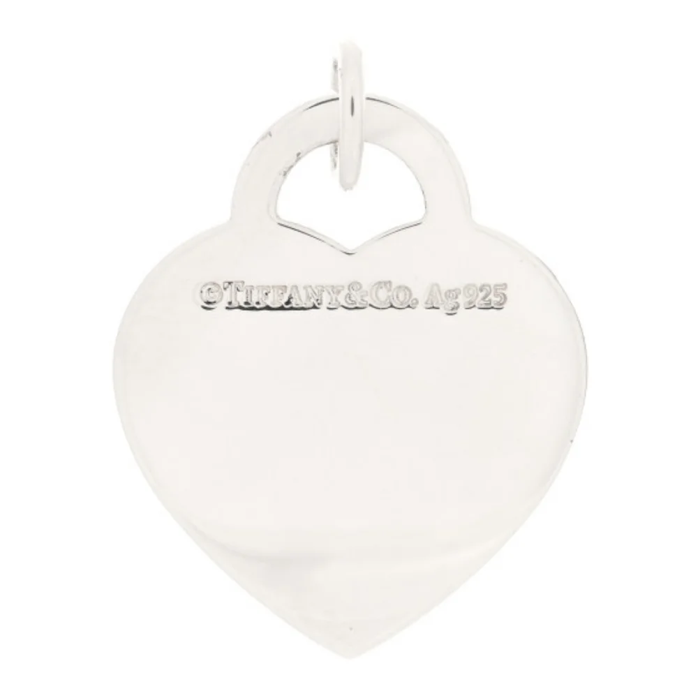 BNIB RARE! Return to Tiffany & Co Sterling Silver Blue Enamel Love Heart Pendent - Picture 3 of 16